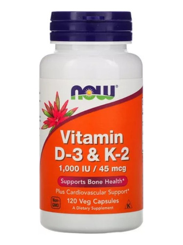 Vitamina D3+k2 Caps Menaquinona - Unidad a $716