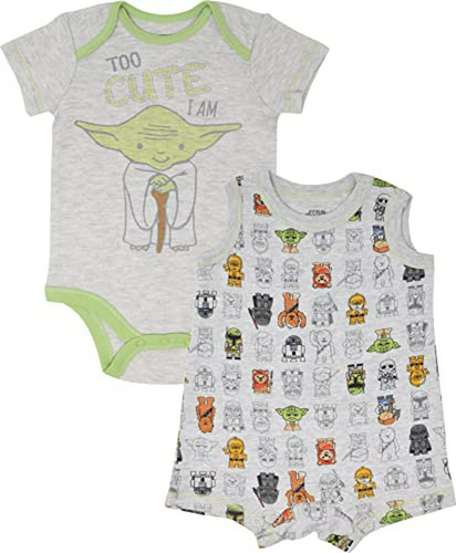 Conjunto De Ropa Infantil De Yoda De Star Wars Para Niños Be