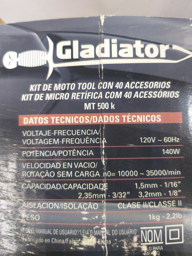 Imagen 3 de 3 de Dremer Gladiator Con Accesorios 140w