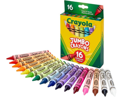 Crayones Jumbo 16 Unidades Marca Crayola Original Para Niños