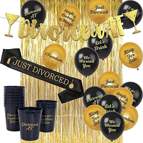 Kit De Fiesta Decoraciones Para Fiestas De Divorcio: El Kit 