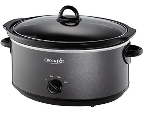 Crockpot Scv700-kc Olla De Barro, 7 Cuartos, Carbón