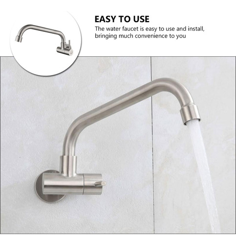Grifo De Agua Giratorio Con Salida Extendida De 1 Pieza Para