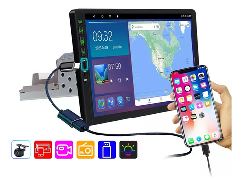 Autoestereo Pantalla 1 Din 2+64g Android Auto 9 Pulgadas