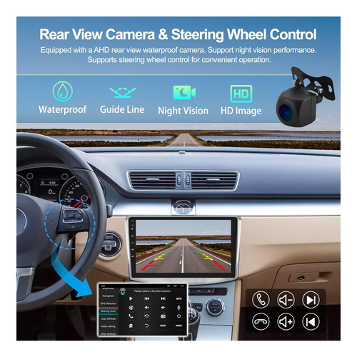 Radio De Coche Estéreo 1g+ 32g Android 13 With Wiralt Autopl
