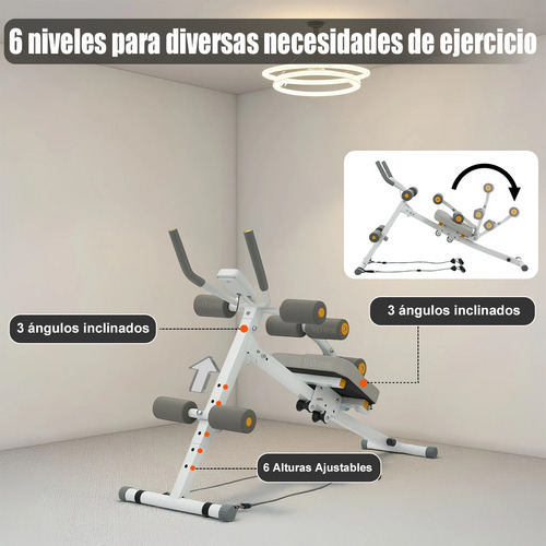 Aparatos Ejercicio 6 En 1 Maquina Para Abdominales Ajustable