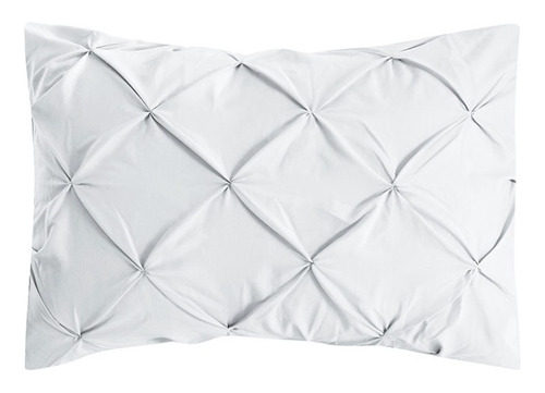 Edredón Plisado Blanco Queen Size Pintuck Microfibra Suave