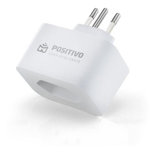 Tomada Smart Plug Wi-fi Positivo Casa Inteligente Branco