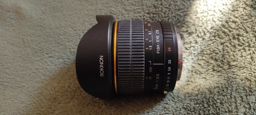 Imagem 2 de 4 de Lente Rokinon Fish-eye 8mm Para Fuji Com Adaptador Pra Fuji
