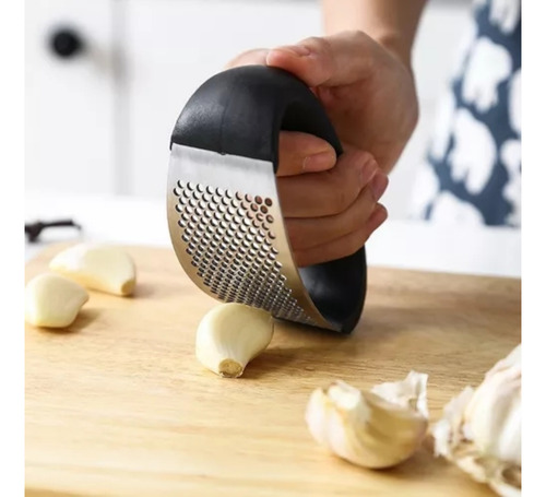 Kit Amassador De Batatas Multiuso Inox E Amassador De Alho