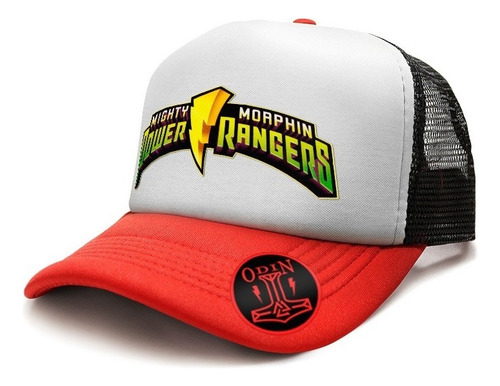 Gorra Trucker  Personalizada Motivo Logo Power Ranger