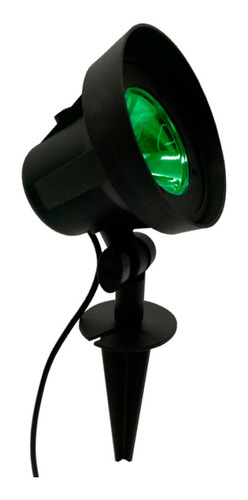 Luminária Spot Espeto De Jardim Refletor Led Verde 3,5w