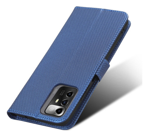 Funda De Texturizada For Zte Blade V40 Smart Lujoso Flip