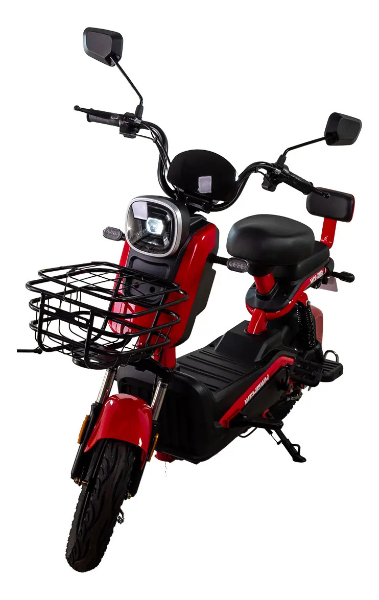 Bicicleta Scooter Eletrica Urban Wx-06 1000w Bat 60v 20ah Cor Chumbo Vermelha
