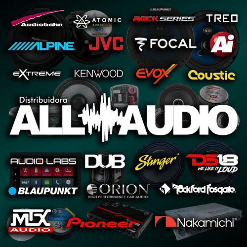 Amplificador Audio Labs Monster Mini4 2400w Max 4 Ch Clase D