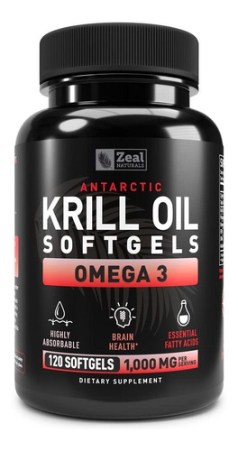 Aceite De Krill Antartico 1000mg (120 Capsulas Blandas)