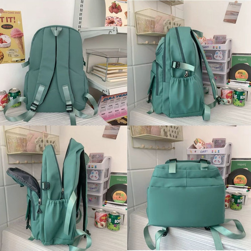Mochila Versatil Linda Reforçada Espaçosa Grande Cor Preto Desenho Do Tecido Liso