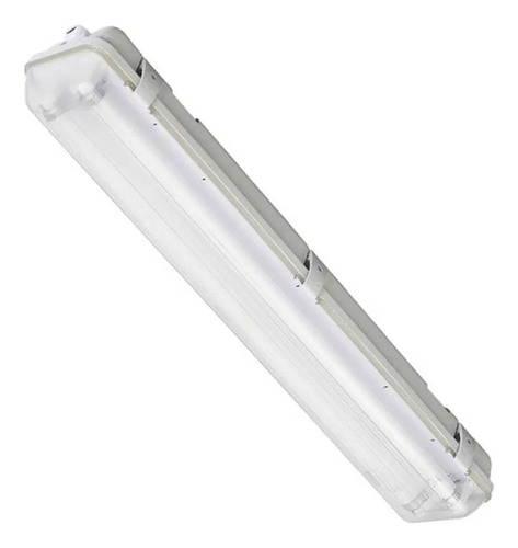 Luminaria Hermetica Jng Ip65 60cm Para 2 Lampadas 55499 Estrutura Branco 110v/220v