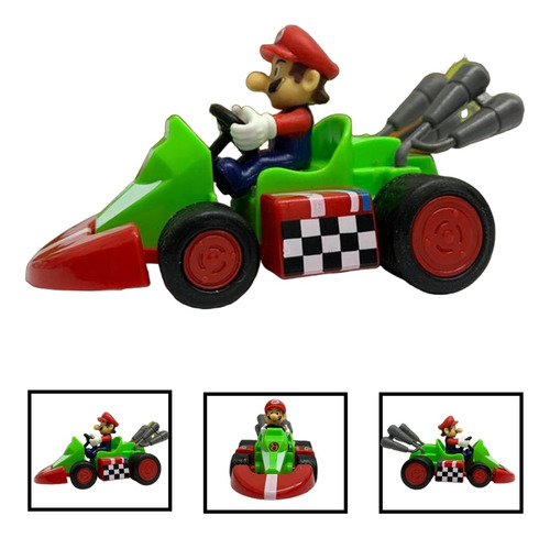 Mario Kart Carros Mario Bros Figura Carrito Colección X6