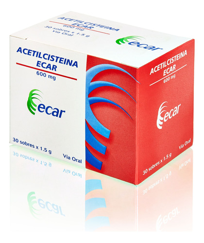 Acetilcisteina 600 Mg Sobres - Unidad a $2000