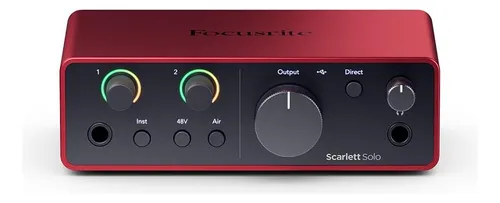 Interfaz De Audio Usb Focusrite Scarlett Solo 4ª Gen - Estud