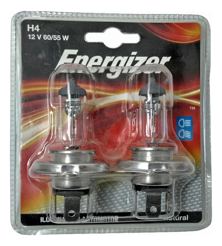 Lámparas Energizer H4 Pt45 60/55w Blister X2 Unidades