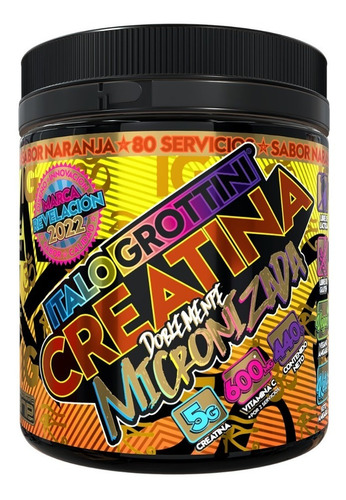 Creatina Doblemente Micronizada 400 Gr 80 Sv Italo Grottini