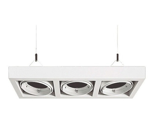 Luminario Colgante Con 3 Módulos Girables G53 Blanco Magg