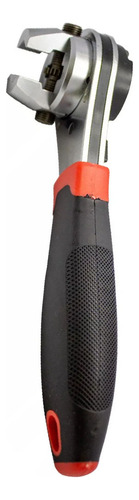 Llave De Trinquete Reversible Ajustable Con Mango De Goma