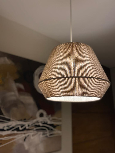 Lámpara Colgante Rombo Hilo Algodón Ecol.. Crudo 50cm Diam