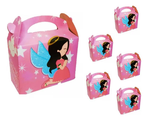Cajas Para Sorpresas X12u Primera Comunion Rosado