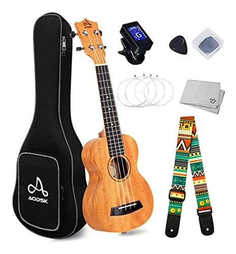 Aodsk Kit De Ukelele Soprano Para Principiantes Para Niños Y