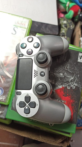 Control Dualshock Play 4 Ps4 Playstation Plata (Usado)