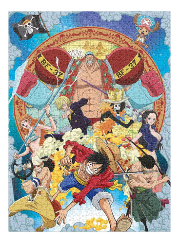 Rey Monkey D Luffy One Pieze Rompecabezas Coleccionable