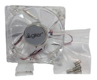 Fan Cooler Pc 80mm Transparente Led 