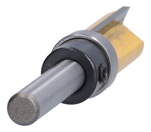 4pcs Trim Dobradiça Router Bit Redondo Prata Amarelo 1/4in S