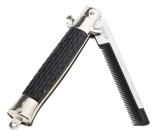 Peine De Navaja Novedad De Acero Inoxidable Accesorios Peine