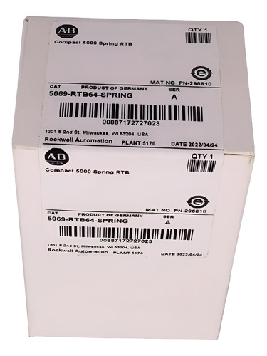Allen Bradley Tarjeta 5069-rtb64-spring Plc Compactlogix.