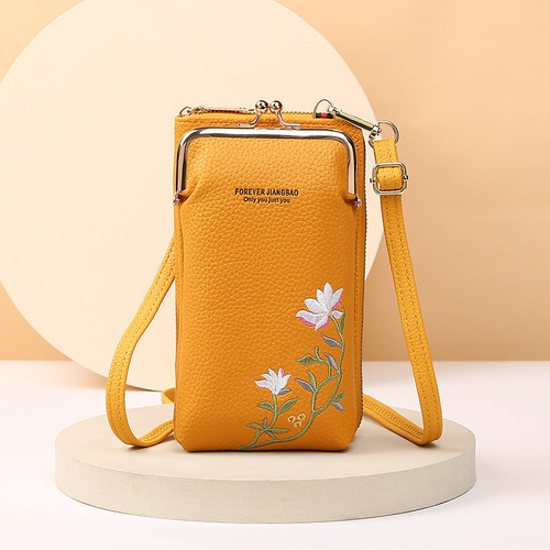 Bolso Bandolera De Color Liso Con Estampado De Lichi A La Mo