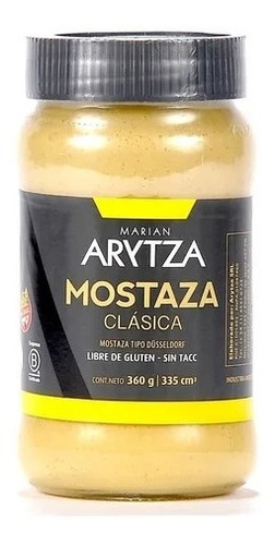 Pack X 3 Mostaza Clásica Arytza Sin Tacc-gluten Free 360gr.