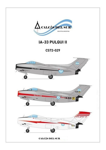 Calcas Ia-33 Pulqui Ii 1/72 Calcas Del Sur
