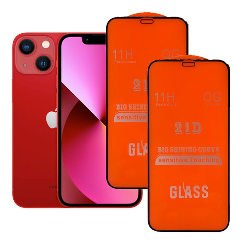 2 Mica Cristal Templado 21d Para iPhone 6 7 8 X Xr 11