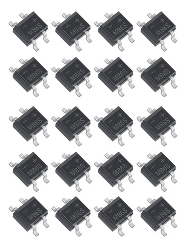 3 X 20 Piezas De Rectificadores De Puente De Diodos Mb6s