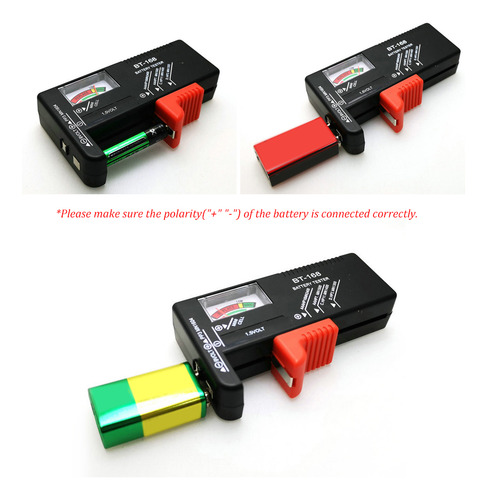 Batería Tester De 1,5 V D C De 9 V Para Aa Aaa Battery Check