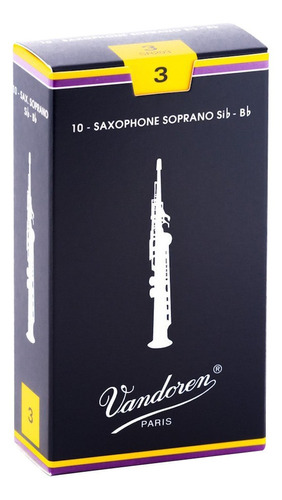 Caña Vandoren Sr2035 Unidad Saxofon Soprano Bb 3.5