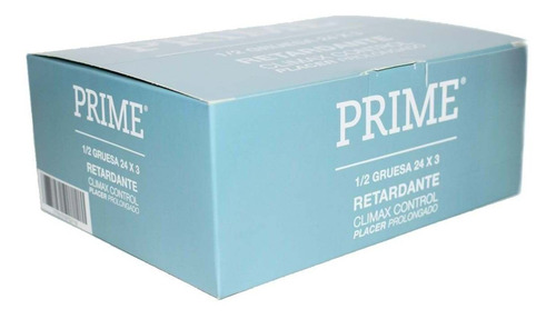 Preservativos Prime Retardante 24 Cajitas X 3 (72 Un)