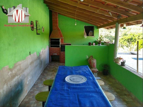 Linda Chácara Com 03 Dormitórios, Piscina, Linda Vista, À Venda, 550 M² Por R$ 200.000 - Zona Rural - Pinhalzinho/sp - Ch0455