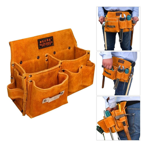 Para Bolsa Cinto Para Ferramentas Material Couro /