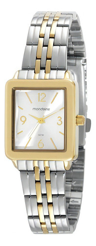 Relógio Mondaine Feminino Misto Quadrado 99617lpmvbe3