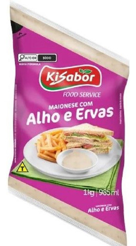 Kisabor Maionese Alho Ervas Bag 1k